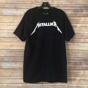 XL black Metallica band tee
